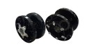 Royal Enfield Twins GT and Interceptor 650 Front and Rear Wheel Hub Assembly Black - SPAREZO